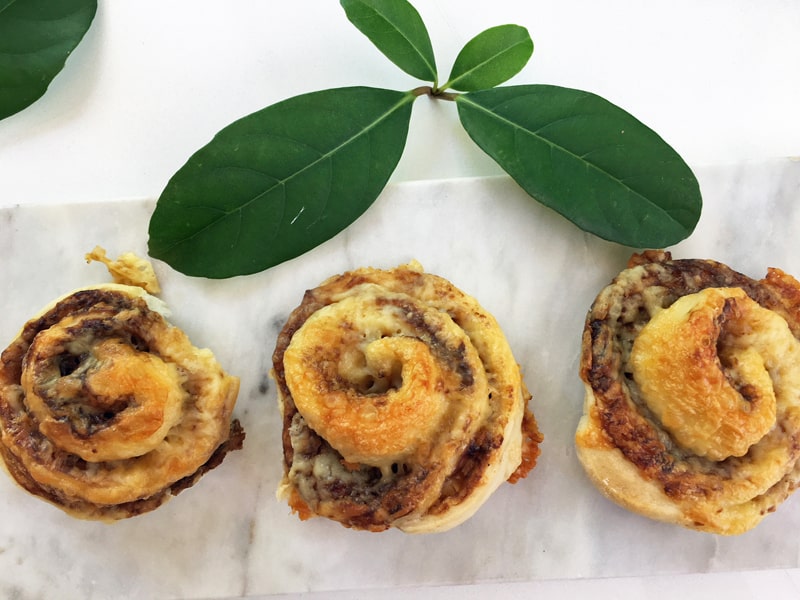 Cheesymite scrolls - Vegemite and cheese scrolls for the lunchbox