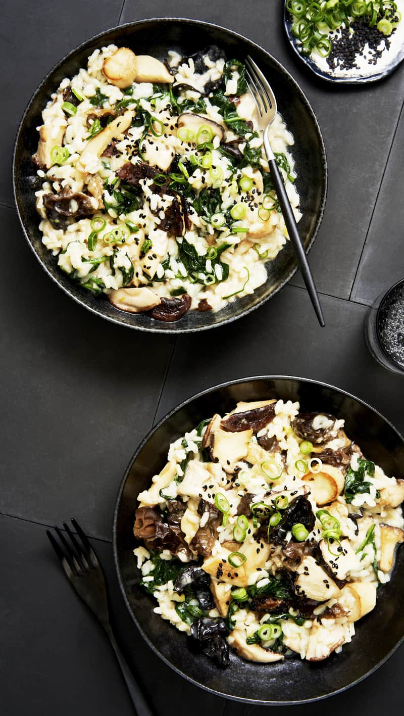 Cook this mixed mushroom risotto by Marley Spoon